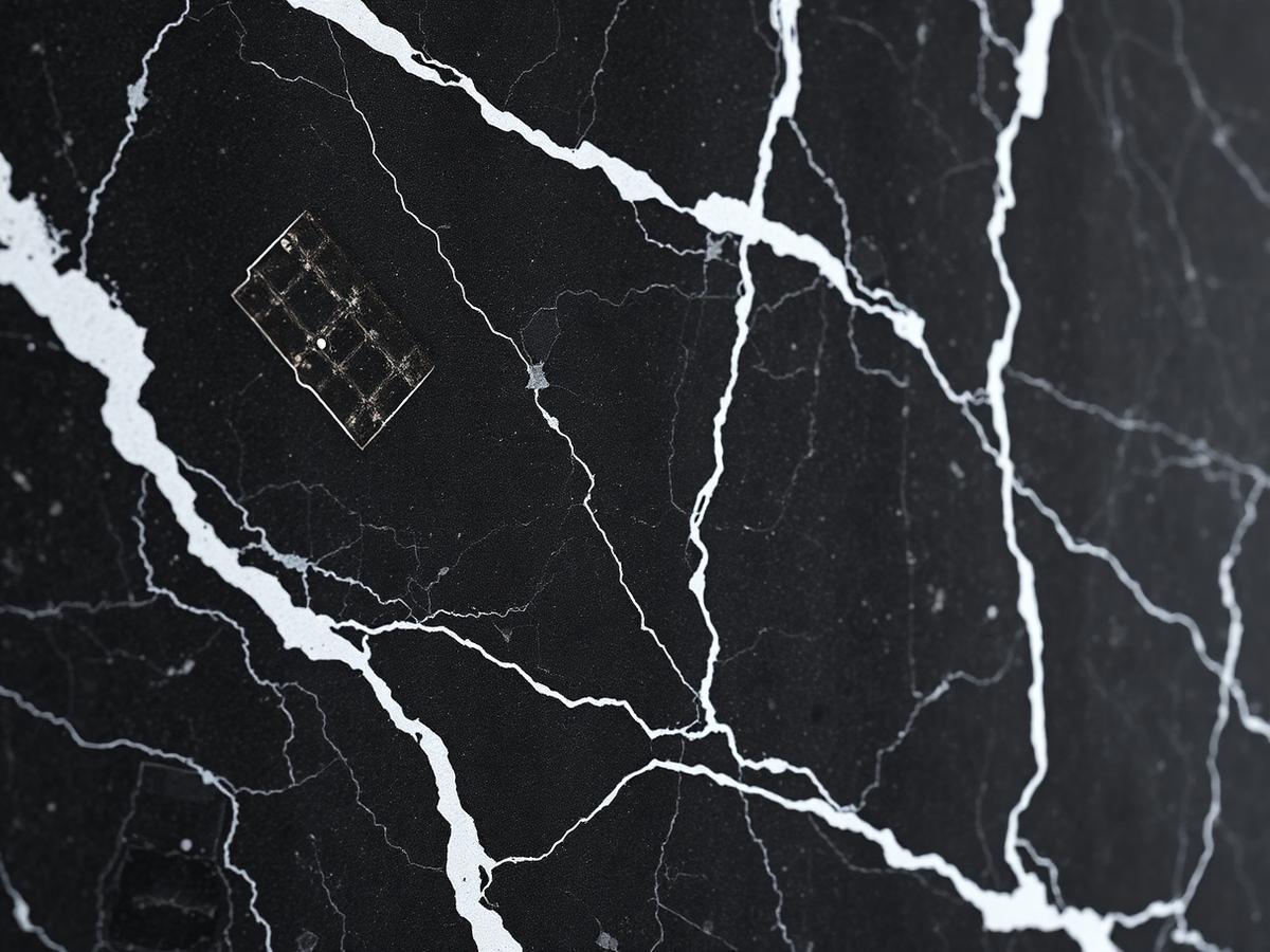 Chapa de mármore Nero Marquina preto com veios brancos